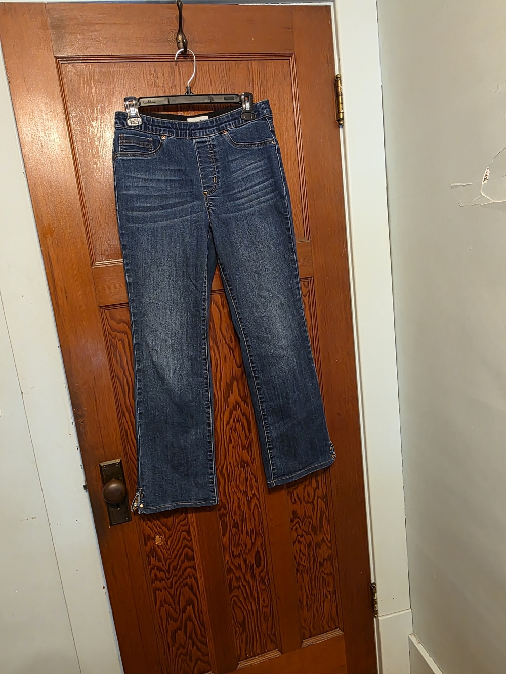 Tribal Dark Blue Pull On Jeans